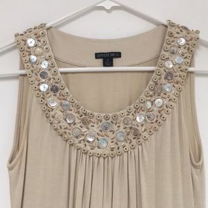 Lafayette 148 New York Beaded Top